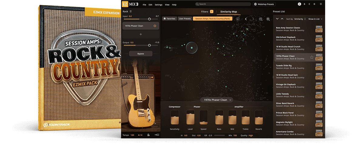 Toontrack EZmix Pack - Session Amps Rock & Country