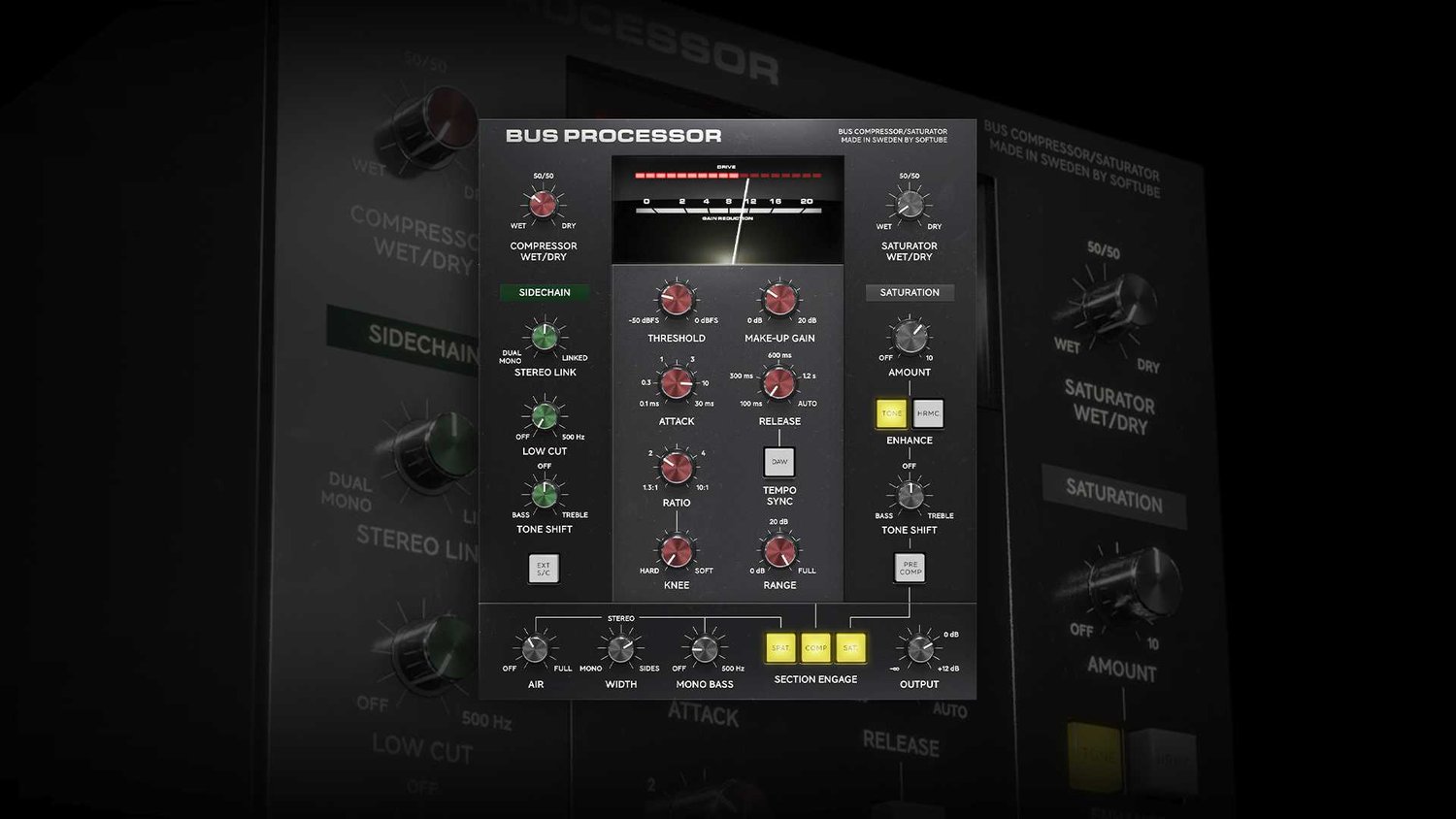 Softube Bus Processor (SSL Bus Comp, Saturation, Air EQ, W