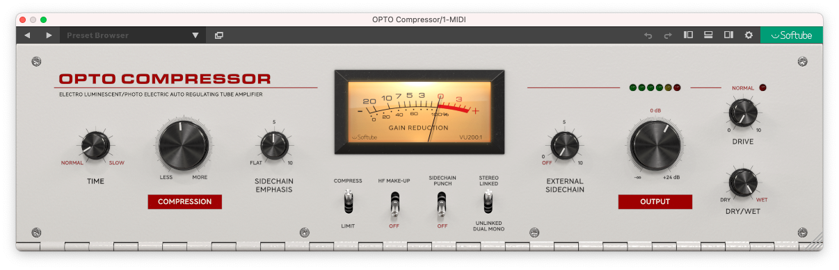 Softube OPTO Compressor
