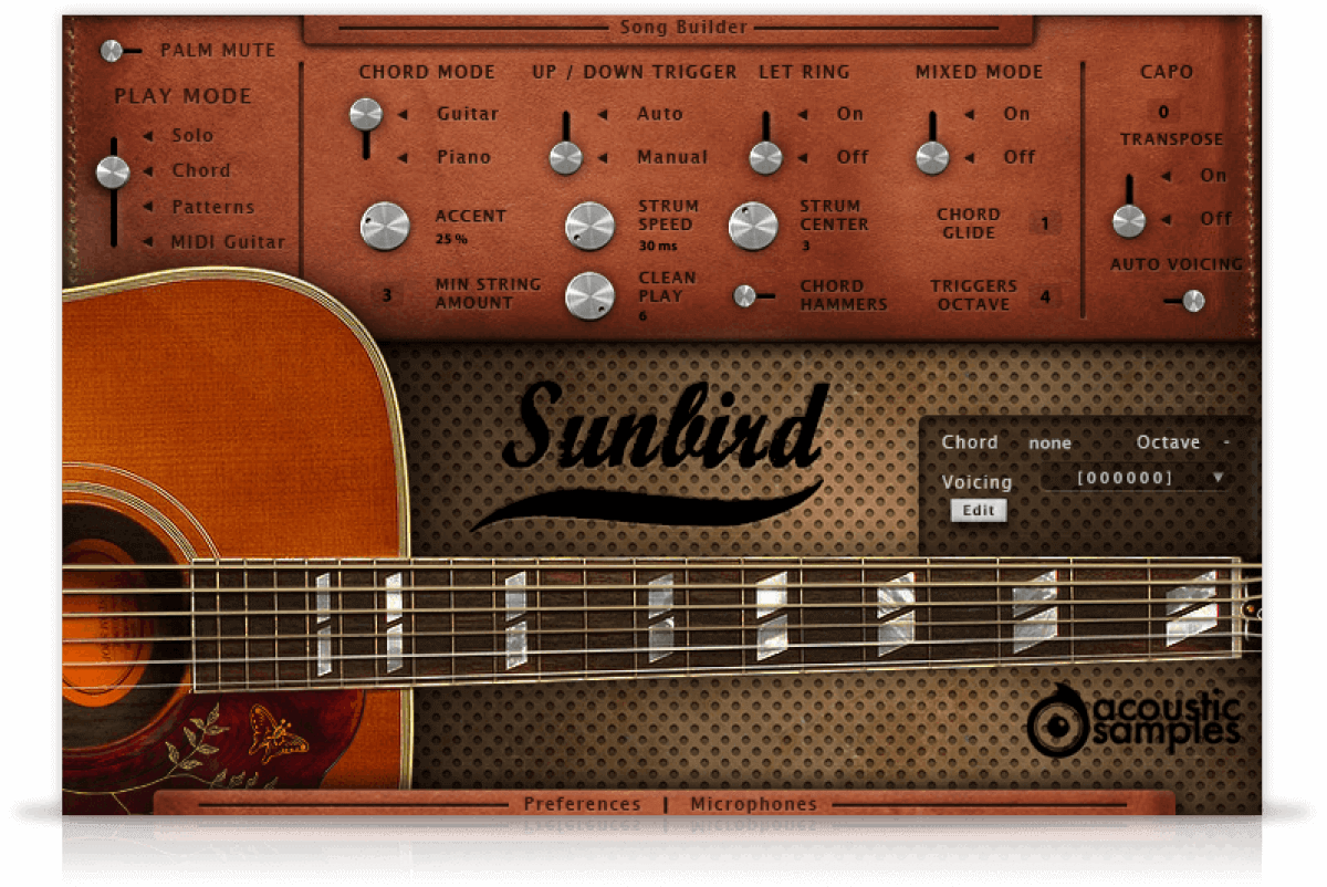Acoustic Samples Sunbird (incl. fees)