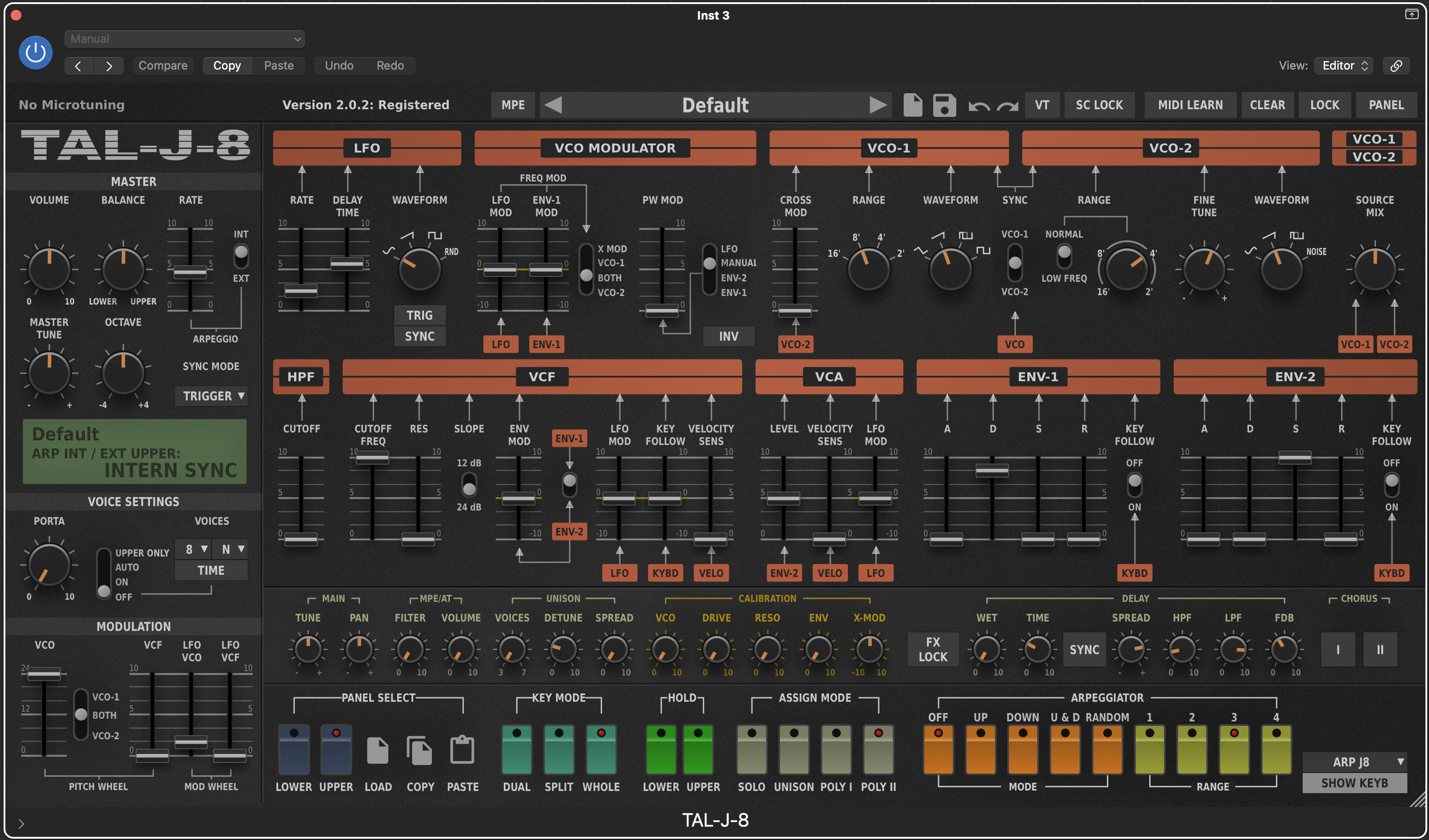 TAL-Togu Audio line TAL-J-8 (Jupiter-8)