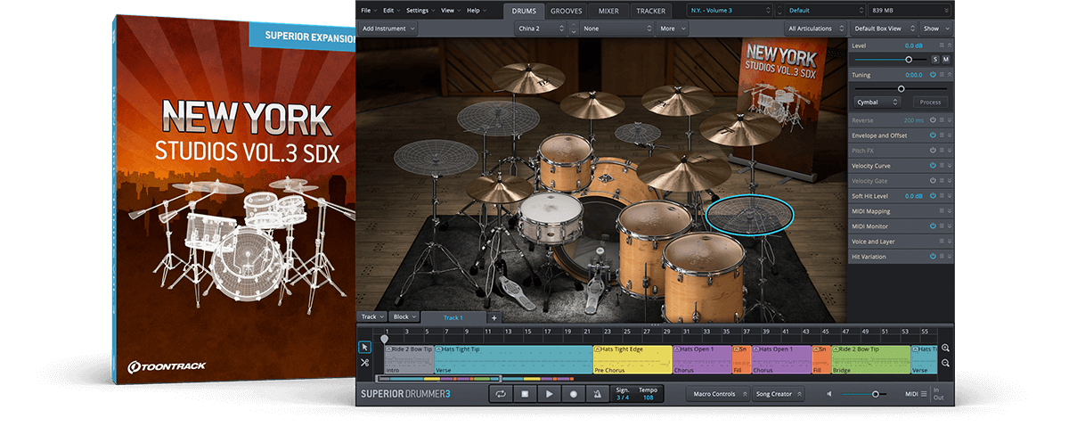 Toontrack New York Studios Vol.3 SDX