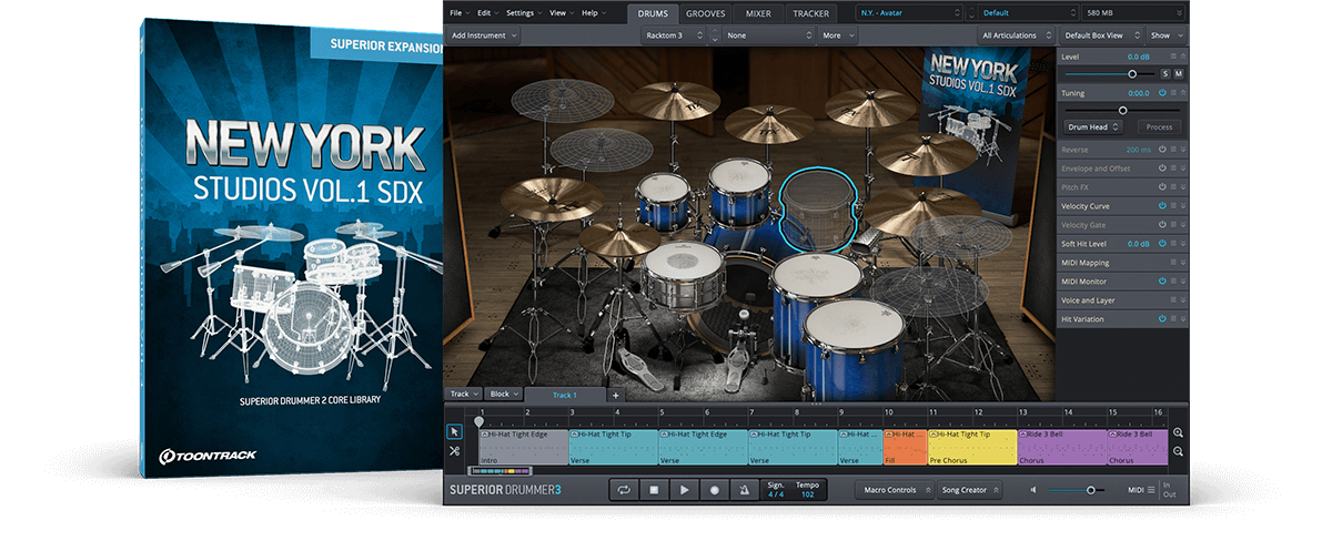 Toontrack New York Studios Vol.1 SDX