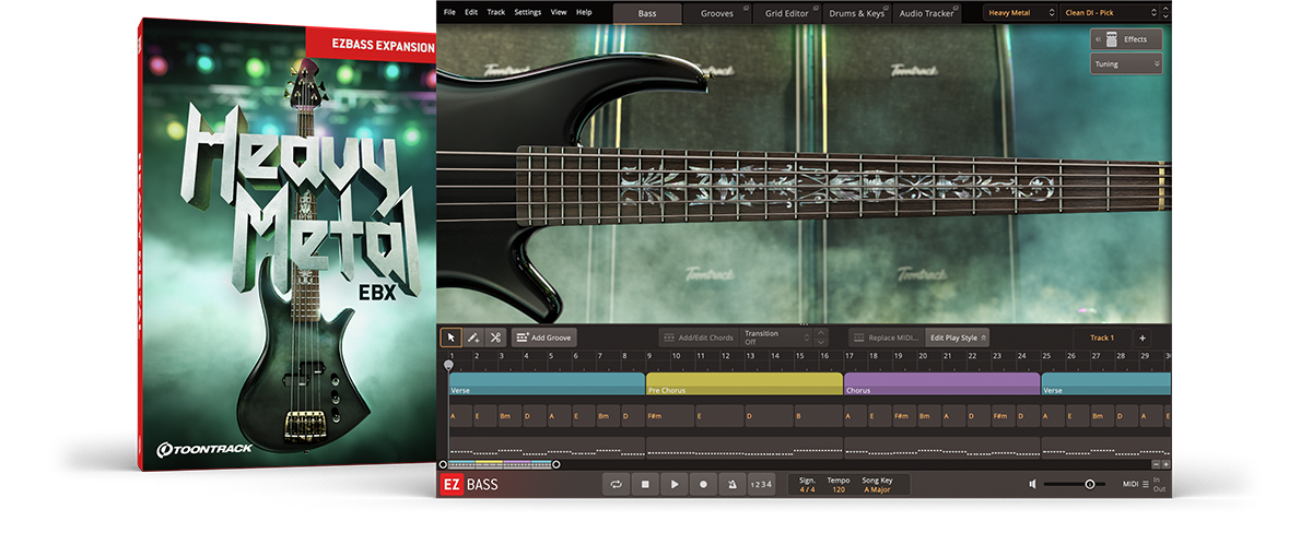 Toontrack EBX - Heavy Metal - EZbass Expansion