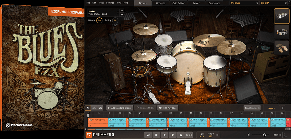 Toontrack The Blues EZX - for EZdrummer 2 & 3