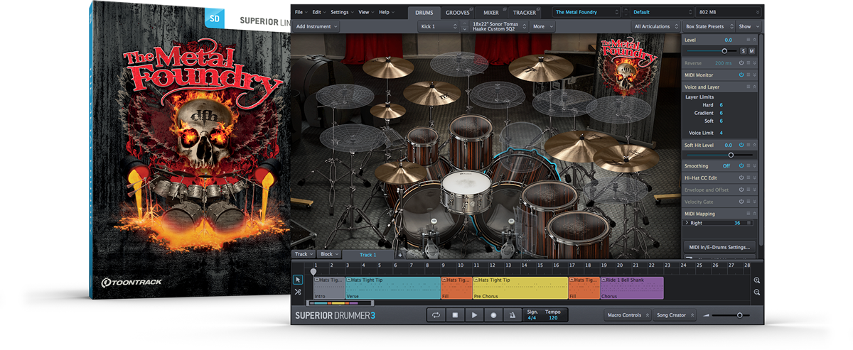 Toontrack SDX - Metal Foundry (Superior  Drummer Expansion)
