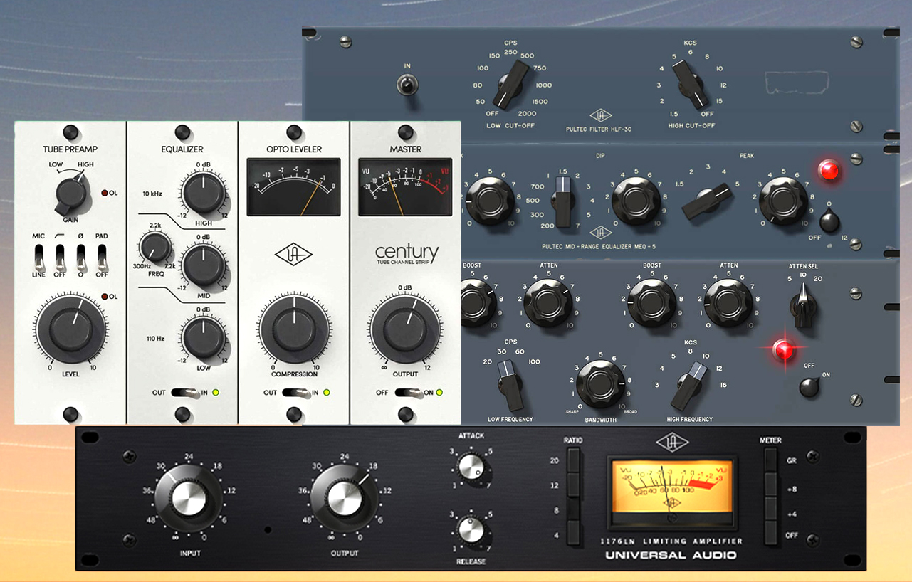 UAD / Universal Audio 1176 Classic FET Compressor,Pultec Passive EQ,+