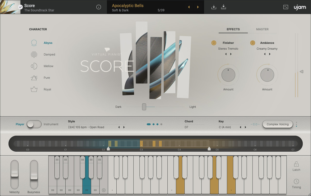 Ujam Virtual Pianist: SCORE