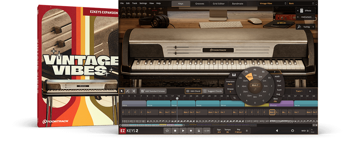 Toontrack EKX EZkeys - Vintage Vibes