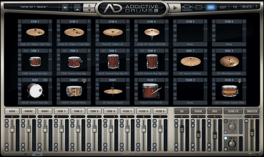 XLN Audio Addictive Drums 1 & 2 + Bundle of 38 Adpacks and E