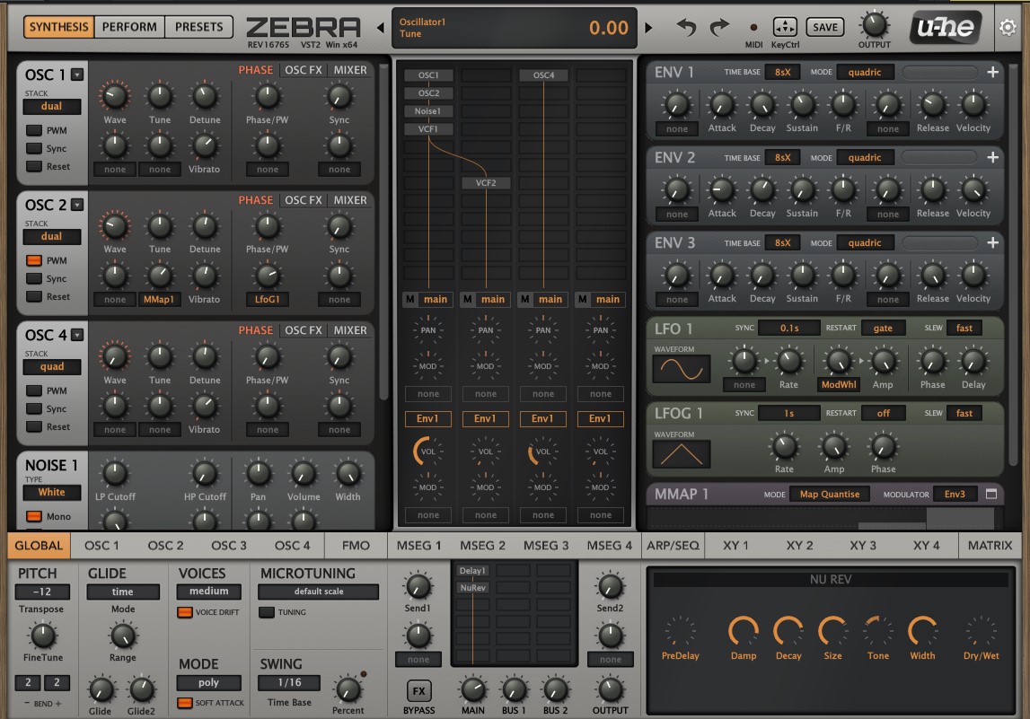 u-he Zebra Legacy