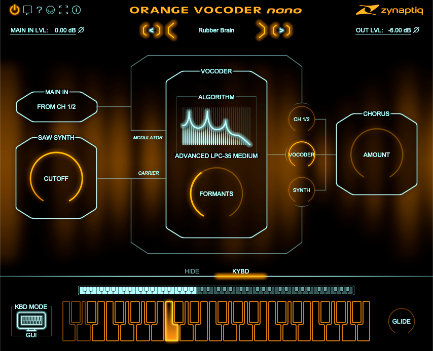 Zynaptiq Orange Vocoder Nano