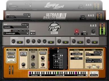 AAS Applied Acoustics Systems Lounge Lizard, Strum Session, and Ultra Analog