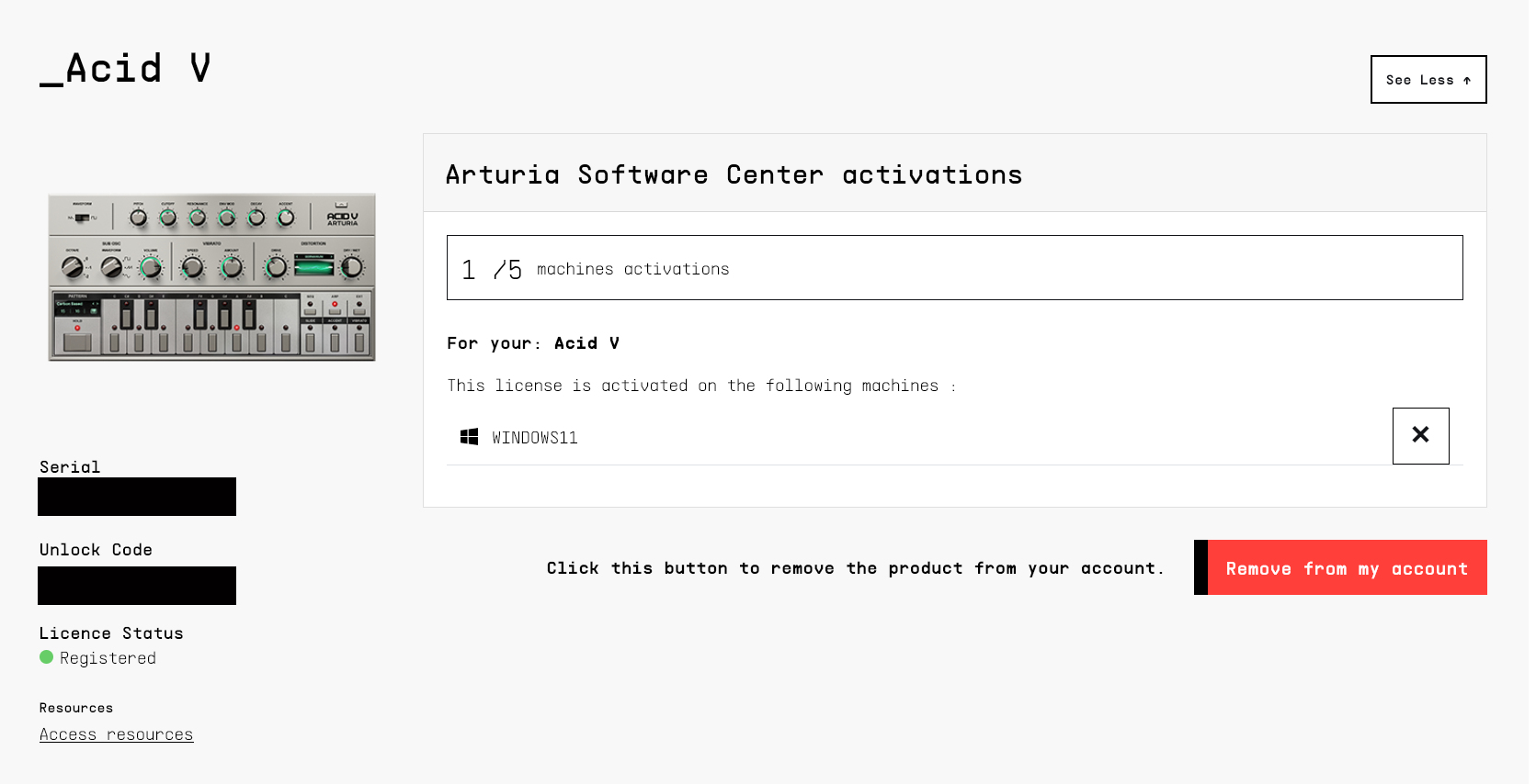Arturia Acid V