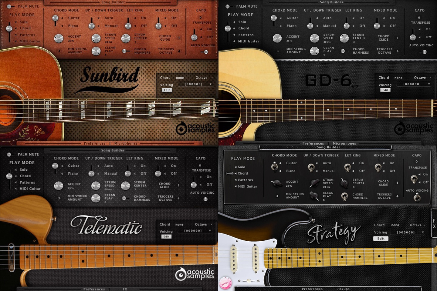 Acoustic Samples Acoustic Samples Guitar Bundle (4 Guitars)