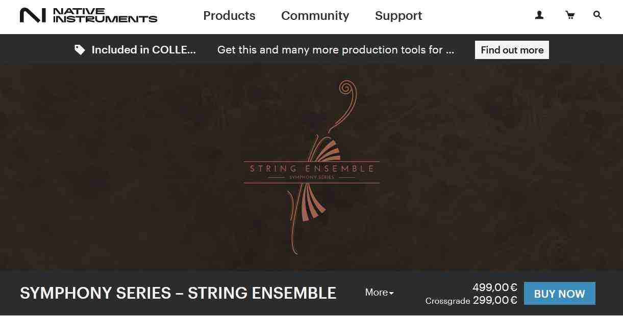 Native Instruments SYMPHONY SERIES – STRING ENSEMBLE FULL (no crossgr