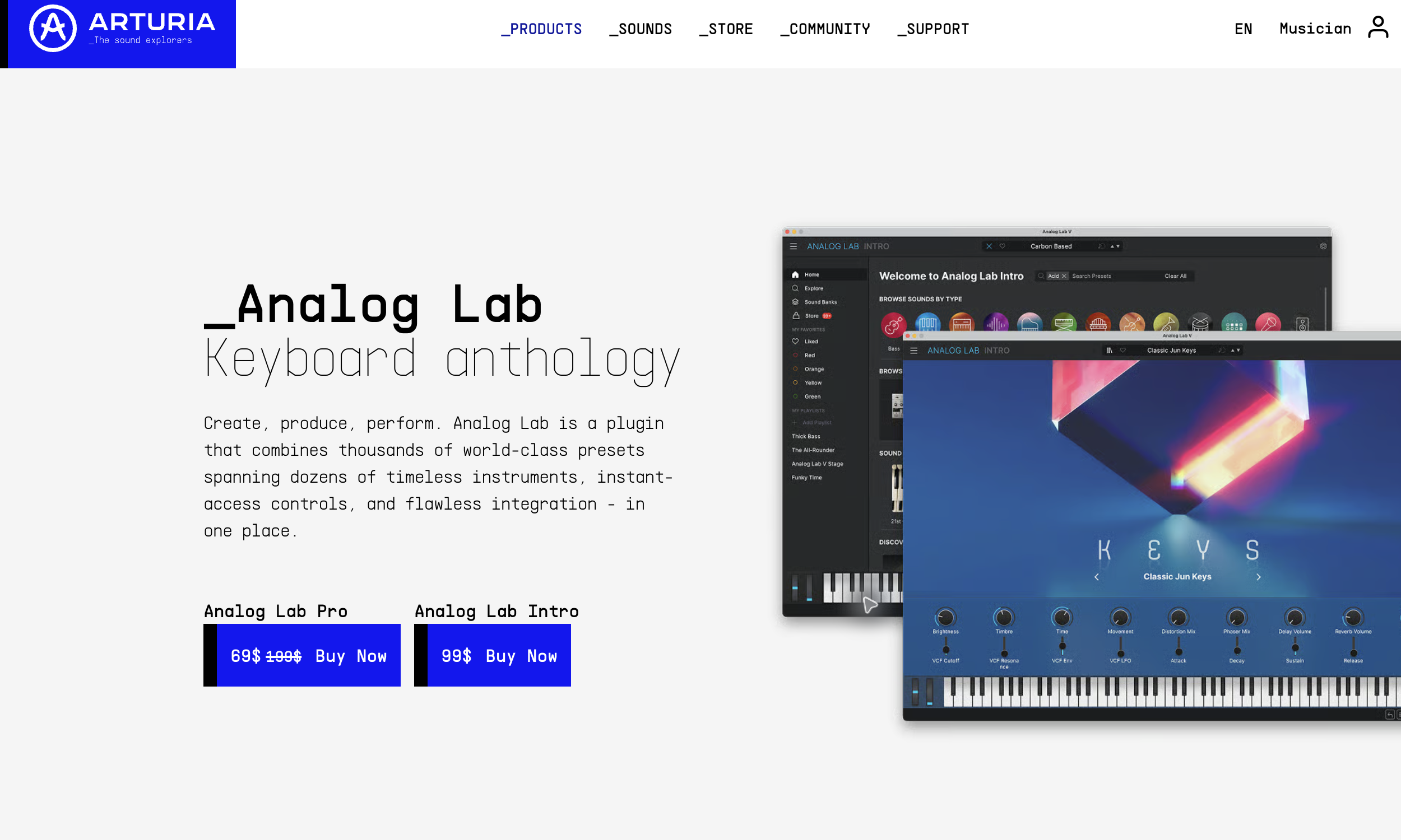 Arturia Analog Lab Pro