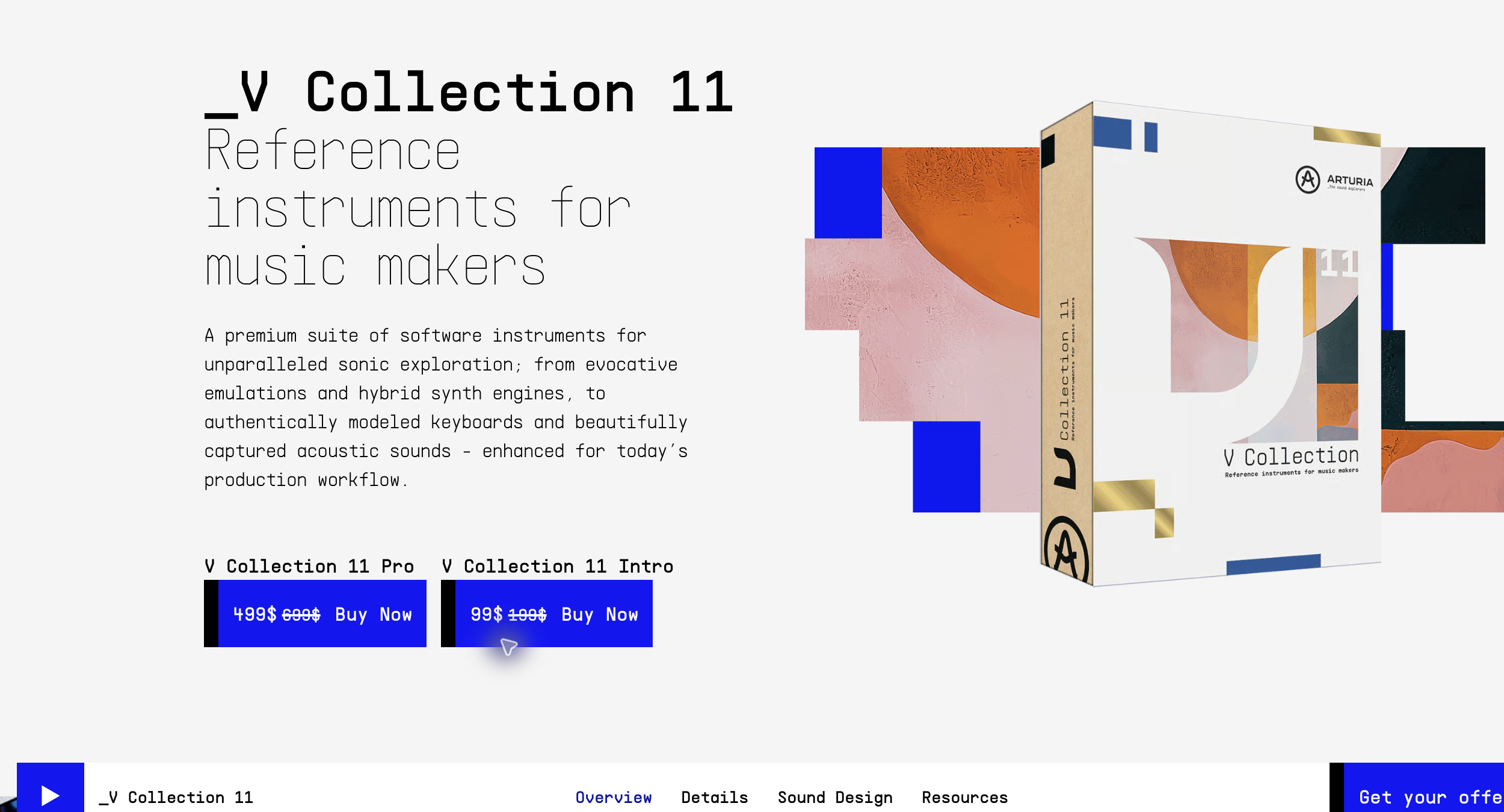 Arturia V Collection 11 Intro