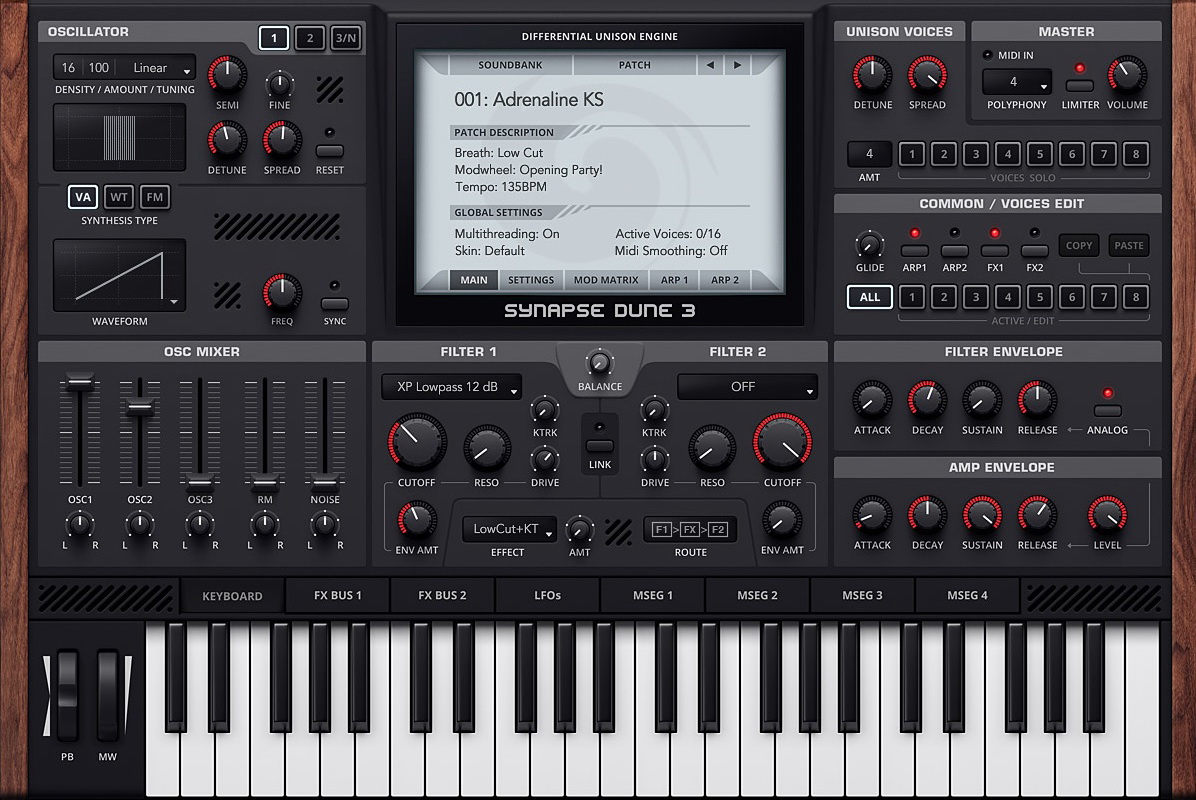 Synapse Audio DUNE 3 + Soundsets: Best of Rob Lee, World of Ambi