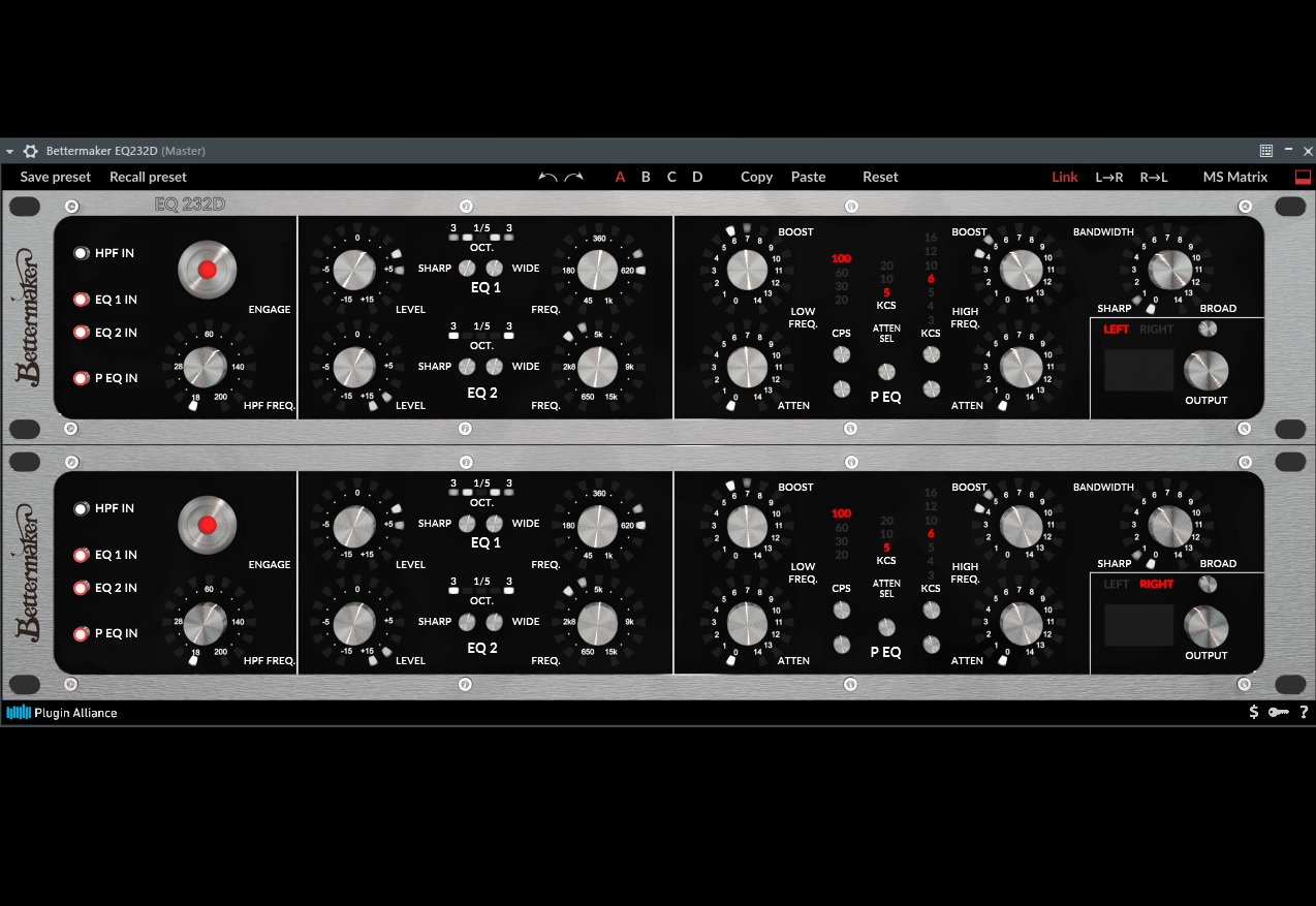 Plugin Alliance Bettermaker EQ232D