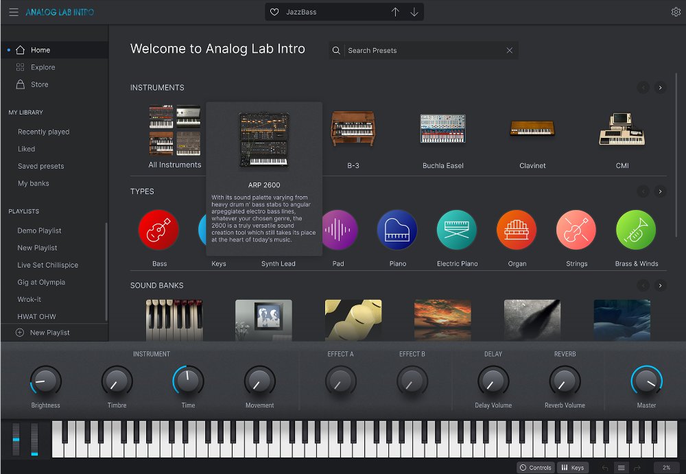 Arturia Analog Lab Intro-