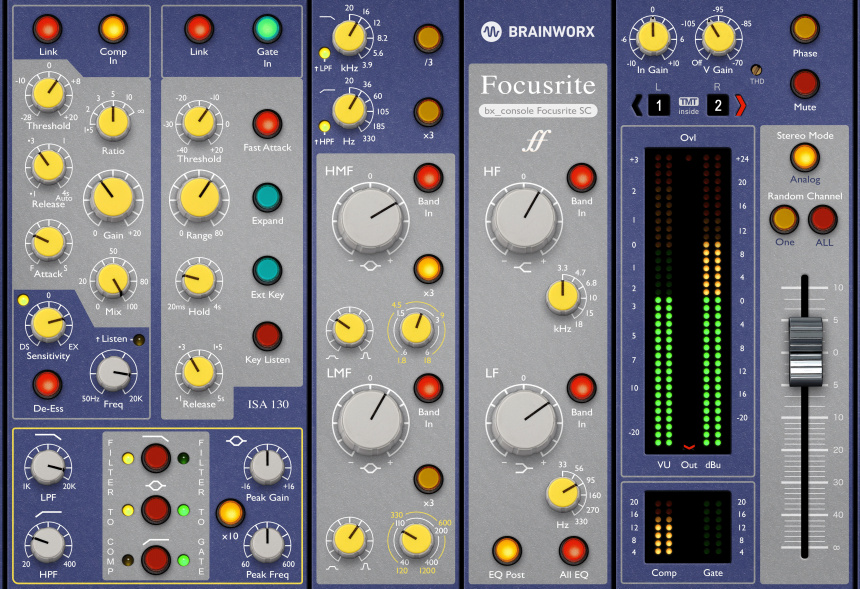 Plugin Alliance Brainworx bx_console Focusrite SC