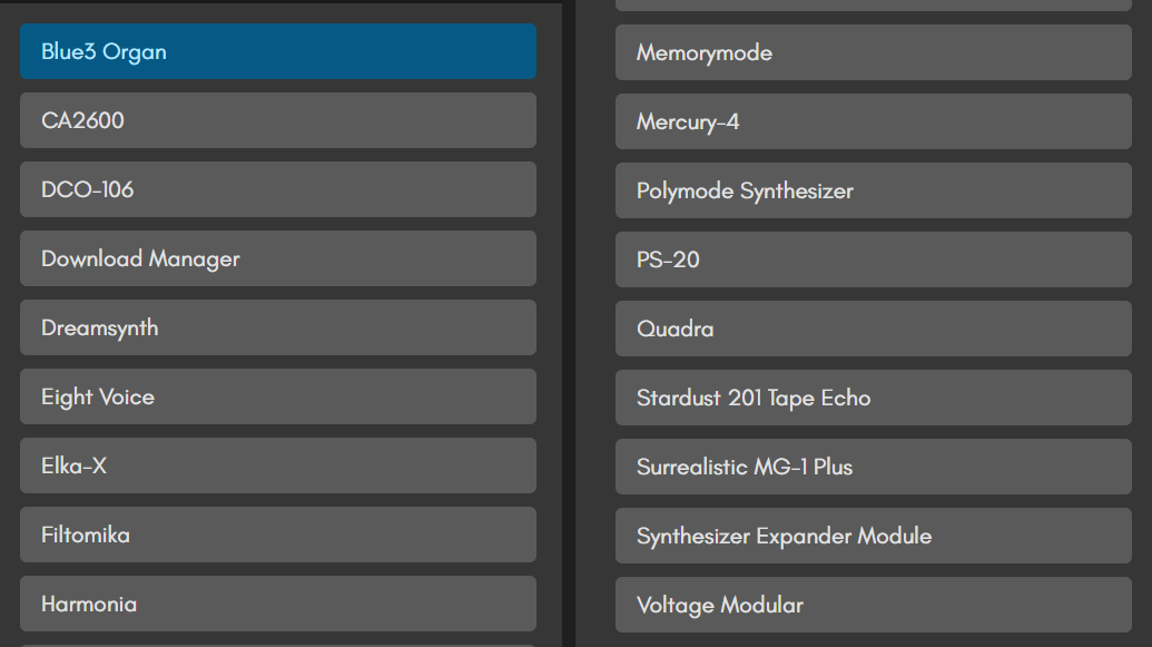 Cherry Audio Synths and FX