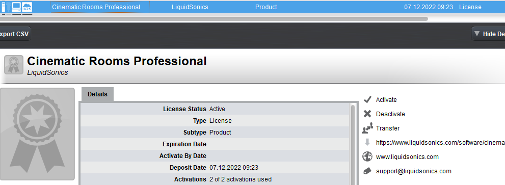 Liquidsonics Cinematic Rooms Professional