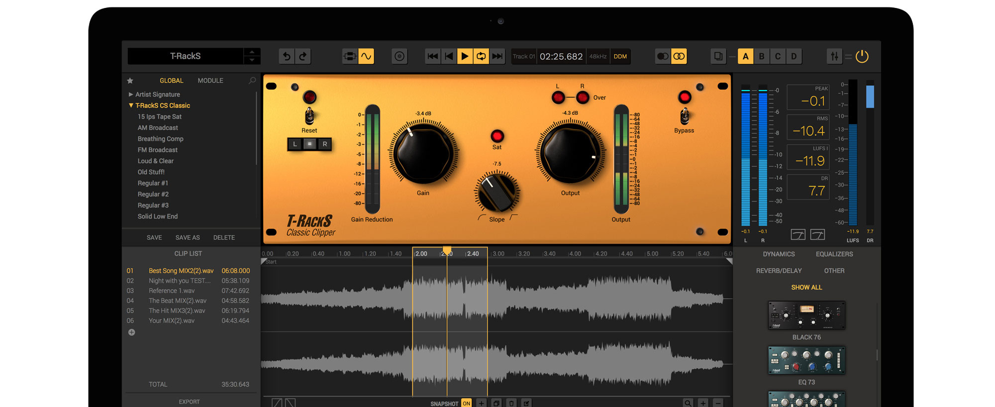 IK Multimedia T-RackS Classic Clipper