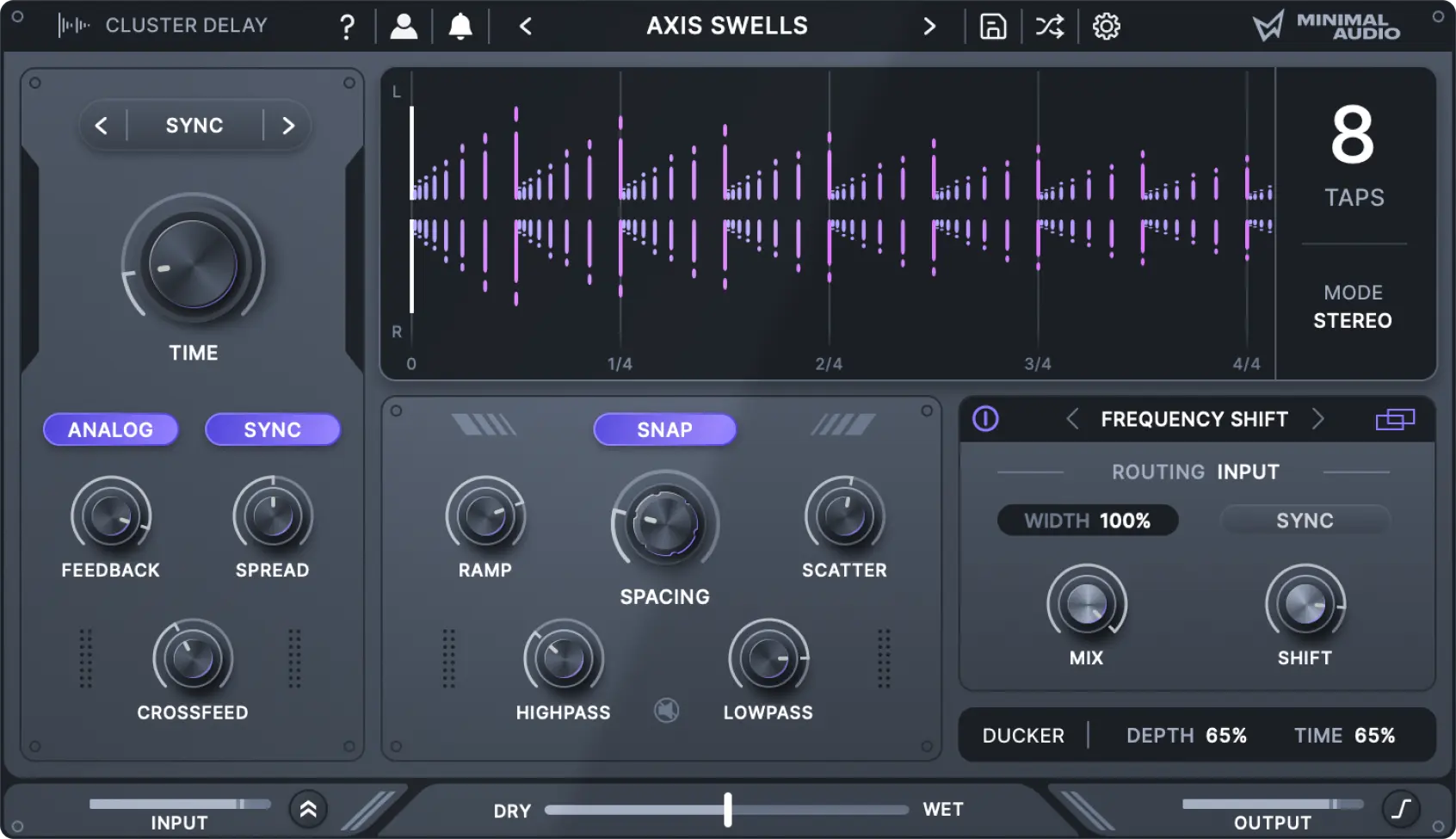 Minimal Audio Cluster Delay