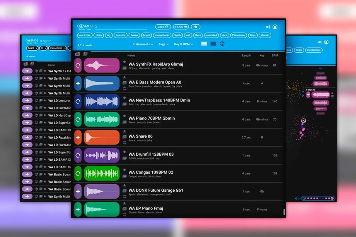 Waves COSMOS Sample Finder
