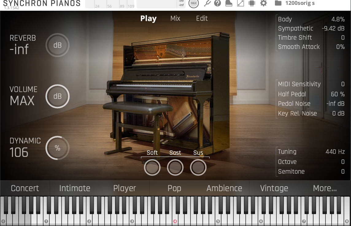Vienna Symphonic Library VSL Studio Bösendorfer Upright Full Library