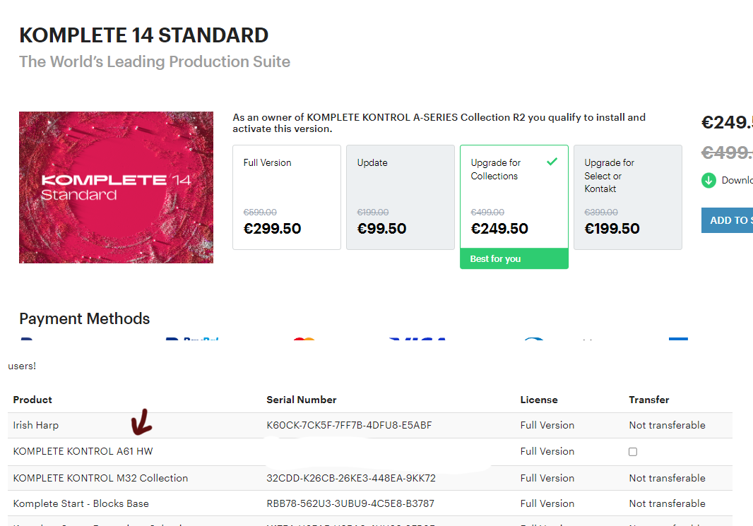 Native Instruments Komplete Kontrol A Series license