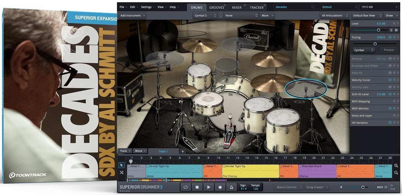 Toontrack Decades SDX - for Superior Drummer 3