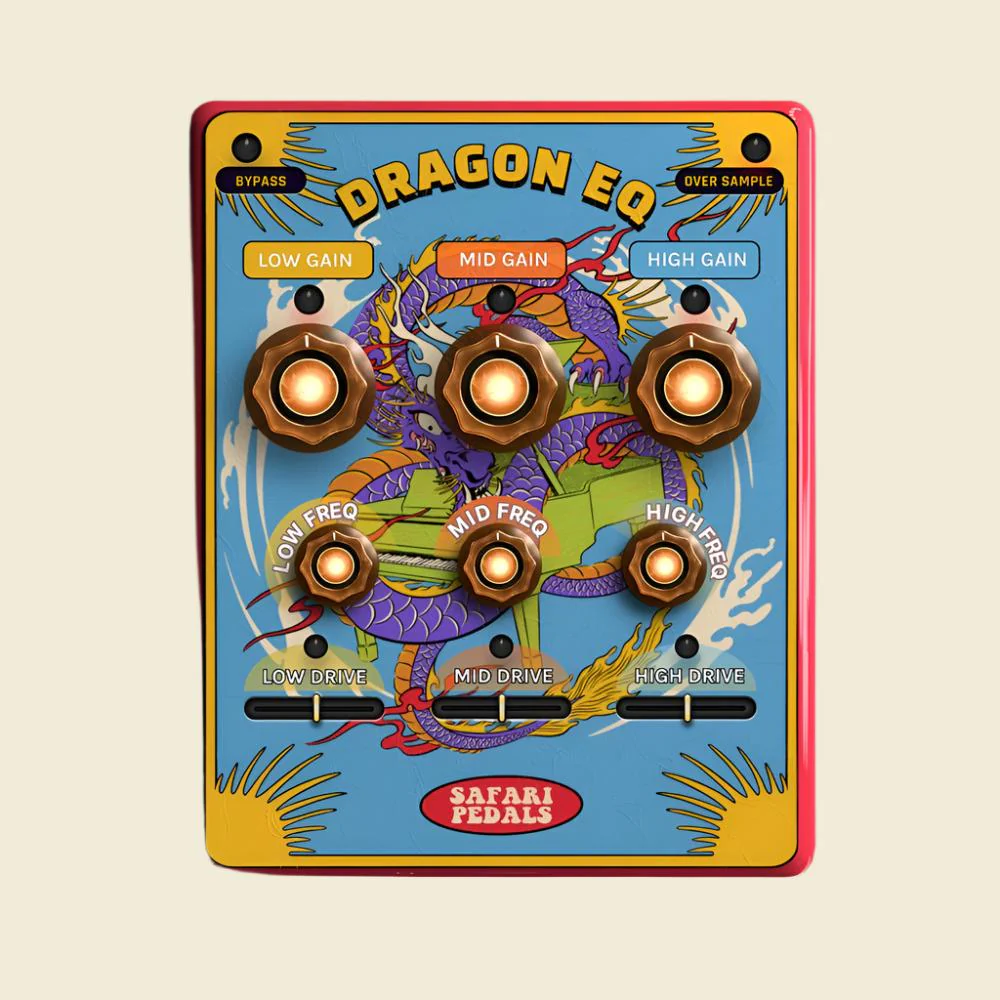 Safari Pedals Dragon Eq - Wild 3 band eq with MS & Drive
