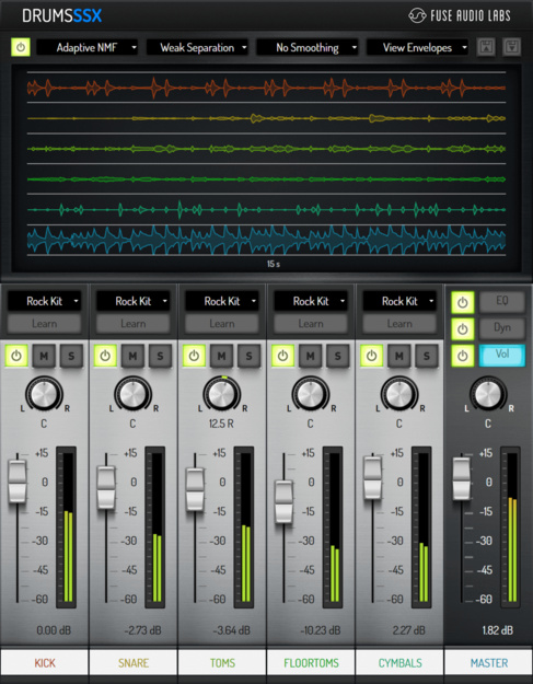 Fuse Audio Labs DRUMSSSX DRUM STEM SEPARATOR