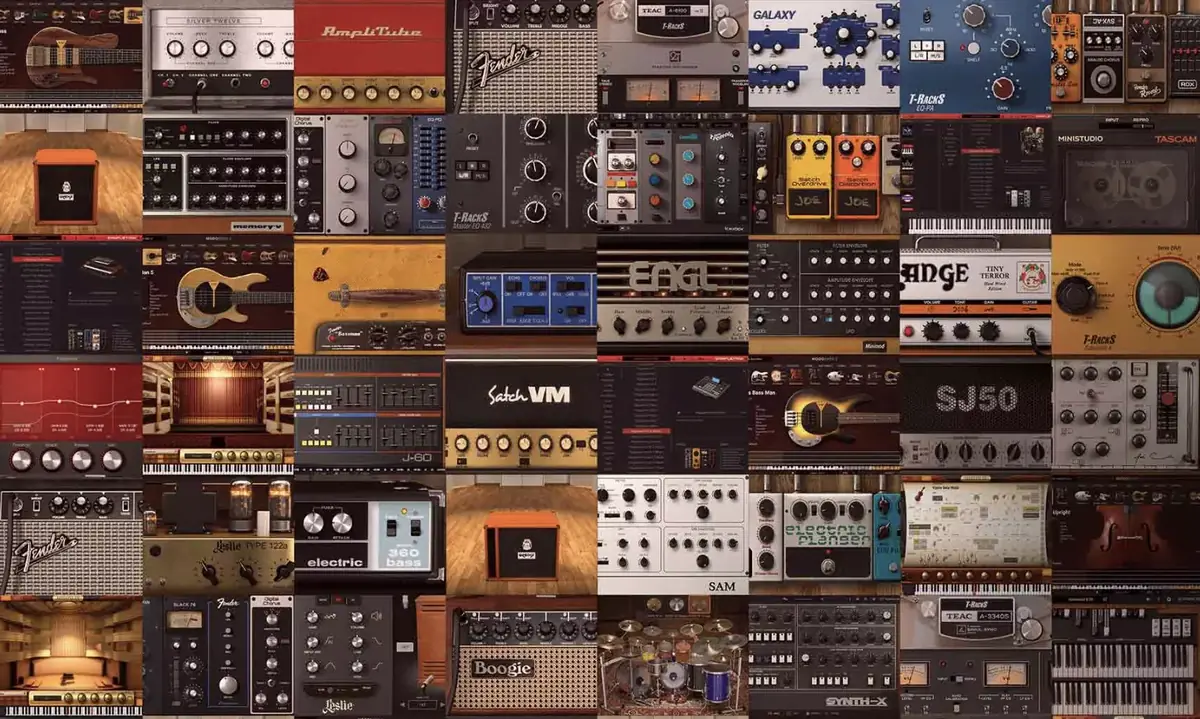 IK Multimedia Pianovers, Modo Drums, Modo Bass 2, SampleTank 4,