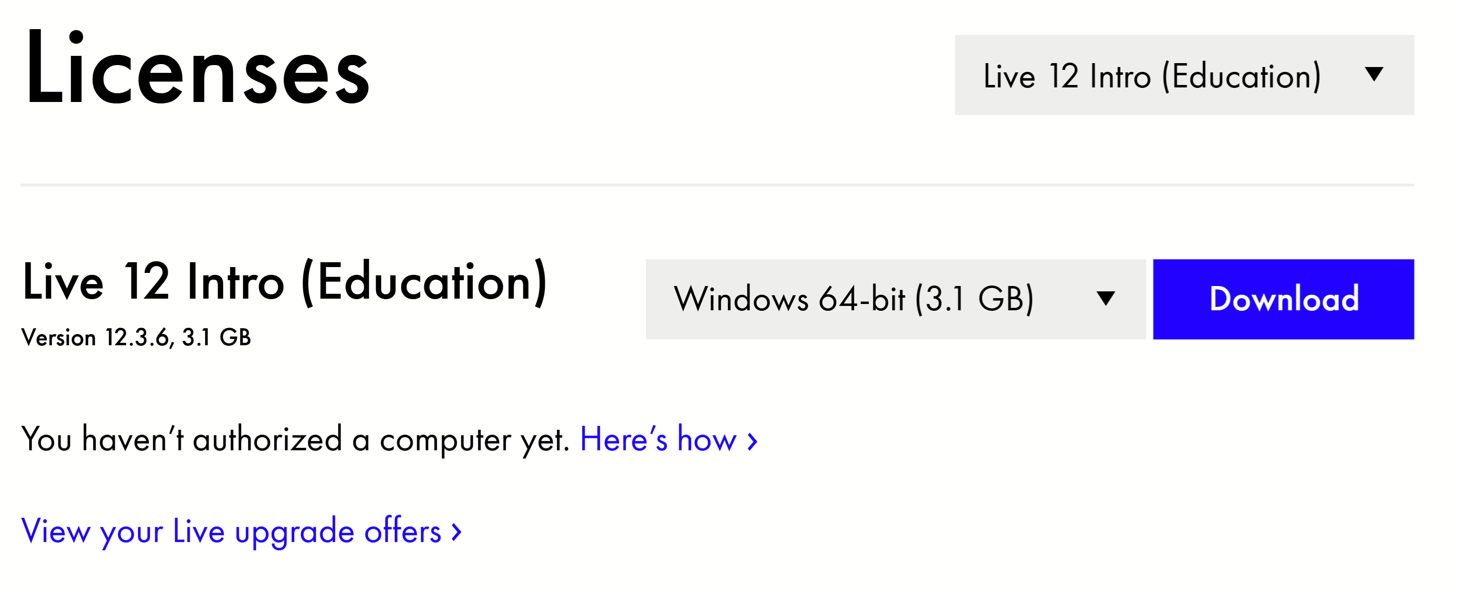Ableton Live Intro 12 (Education)