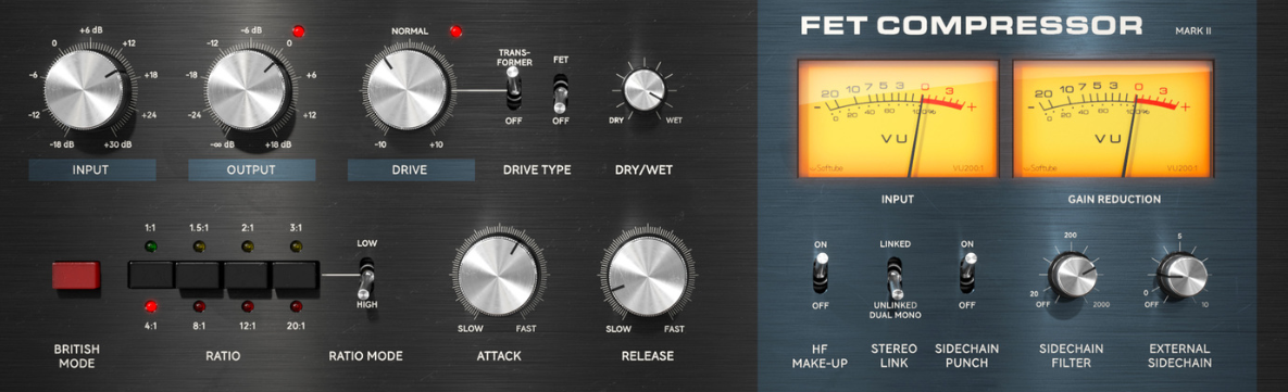 Softube FET mkII compressor