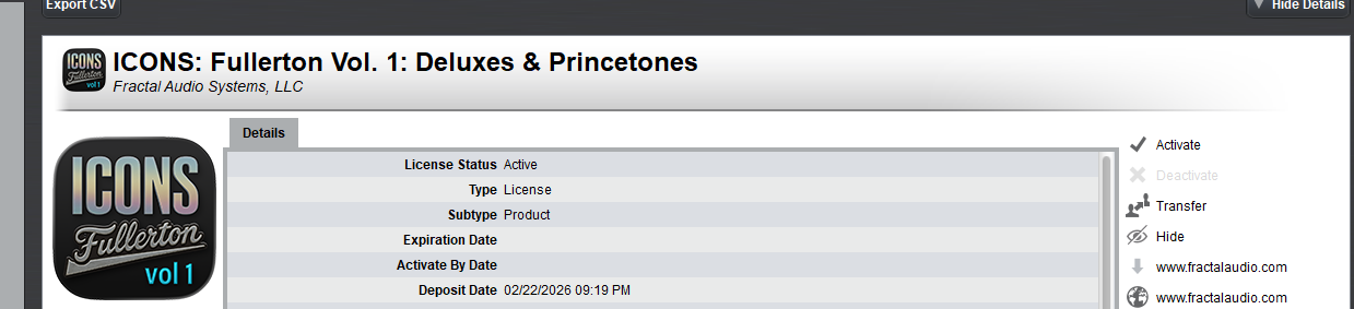 fractal ICONS VOL 1 Deluxes & Princetones
