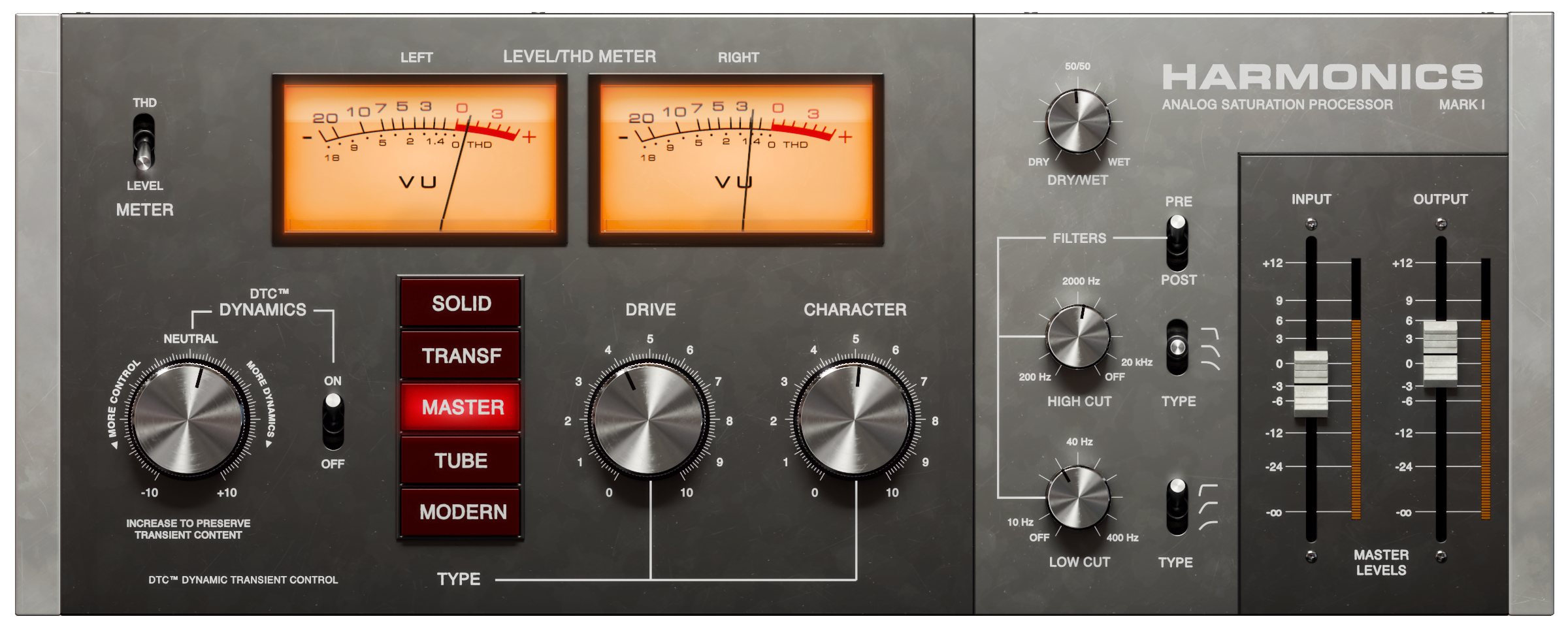 Softube Harmonics Analog Saturation Processor