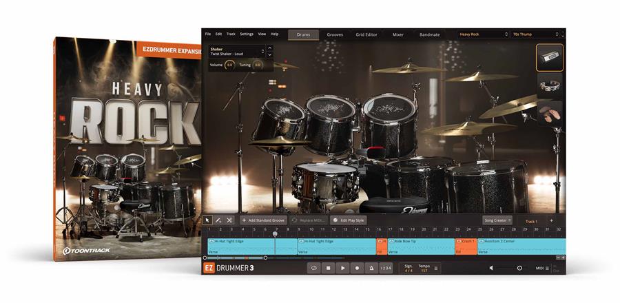 Toontrack Heavy Rock EZX - for EZdrummer 3