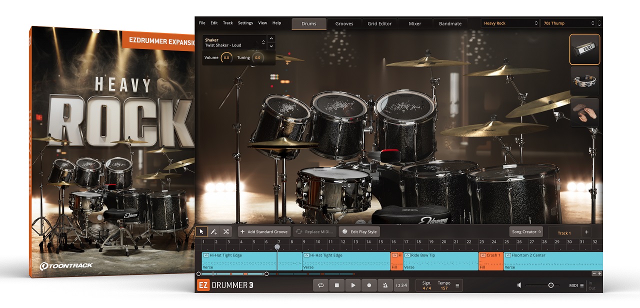 Toontrack Heavy Rock EZX - for EZdrummer 3