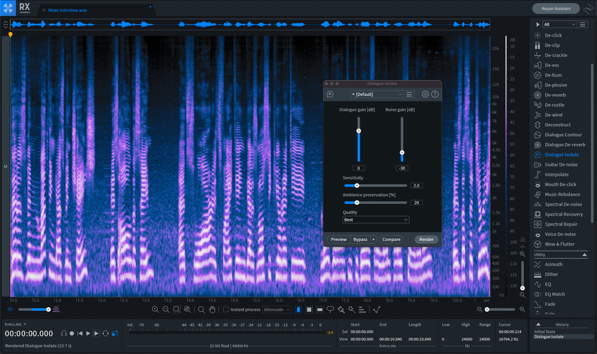 iZotope RX 10 Standard