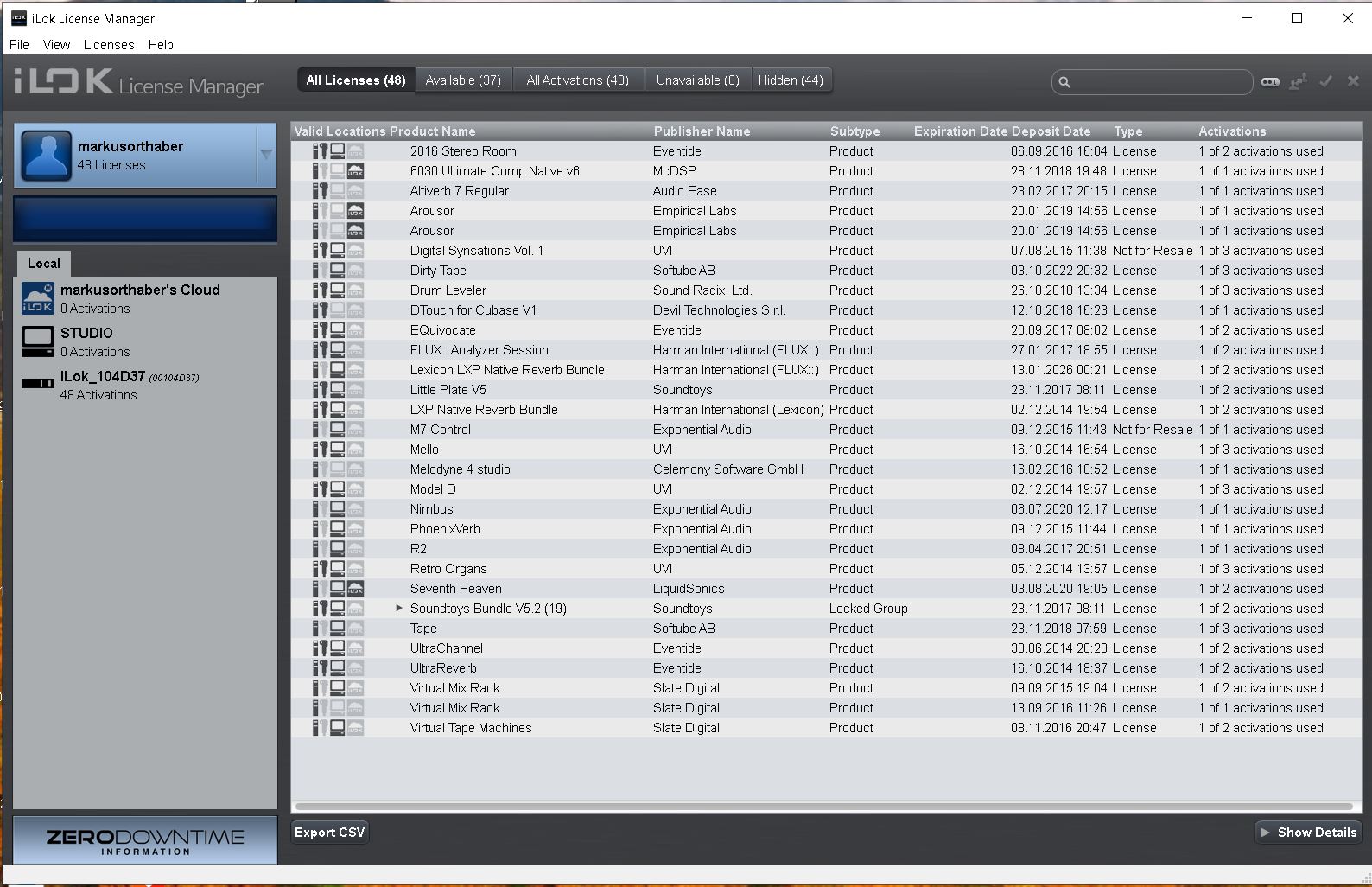 Celemony Massive iLok Account Takeover: Altiverb 7, Melodyn