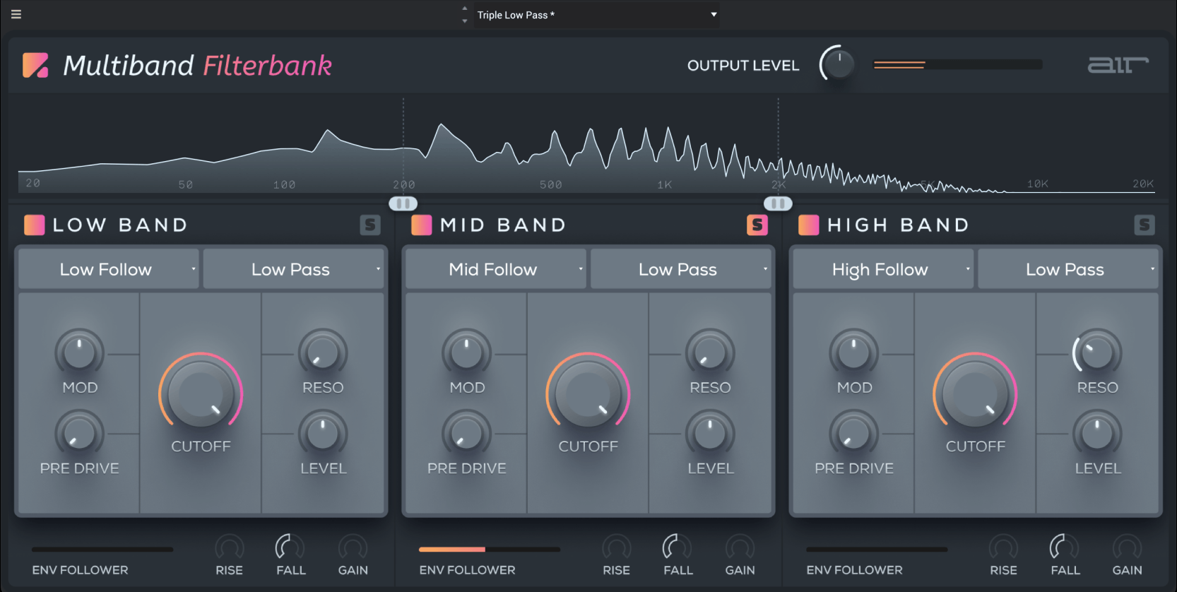 Air Music Tech Multiband Filterbank