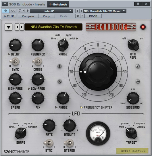 Sonic Charge Echobode Frequency-Shifting/Ringmod Delay