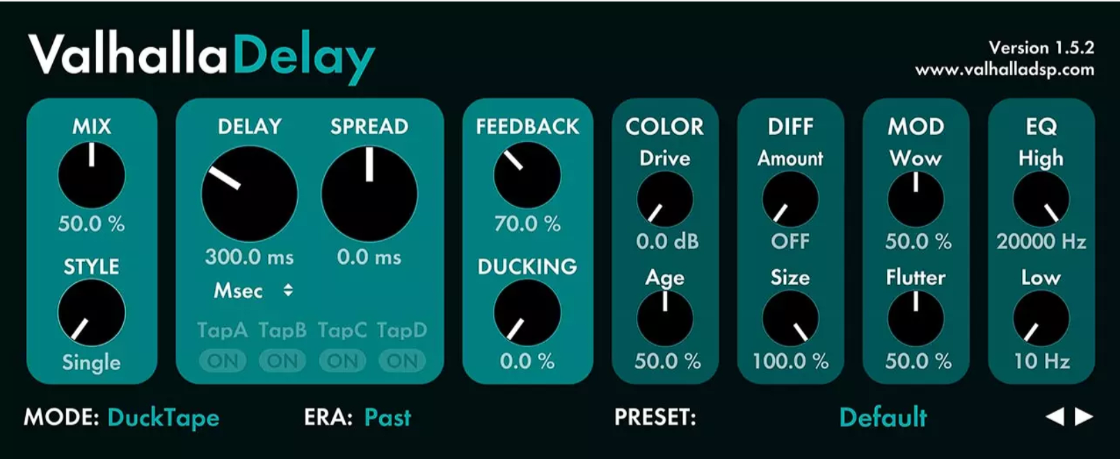 Valhalla DSP Delay