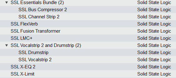 Solid State Logic SSL Bundle - 9 Plugins