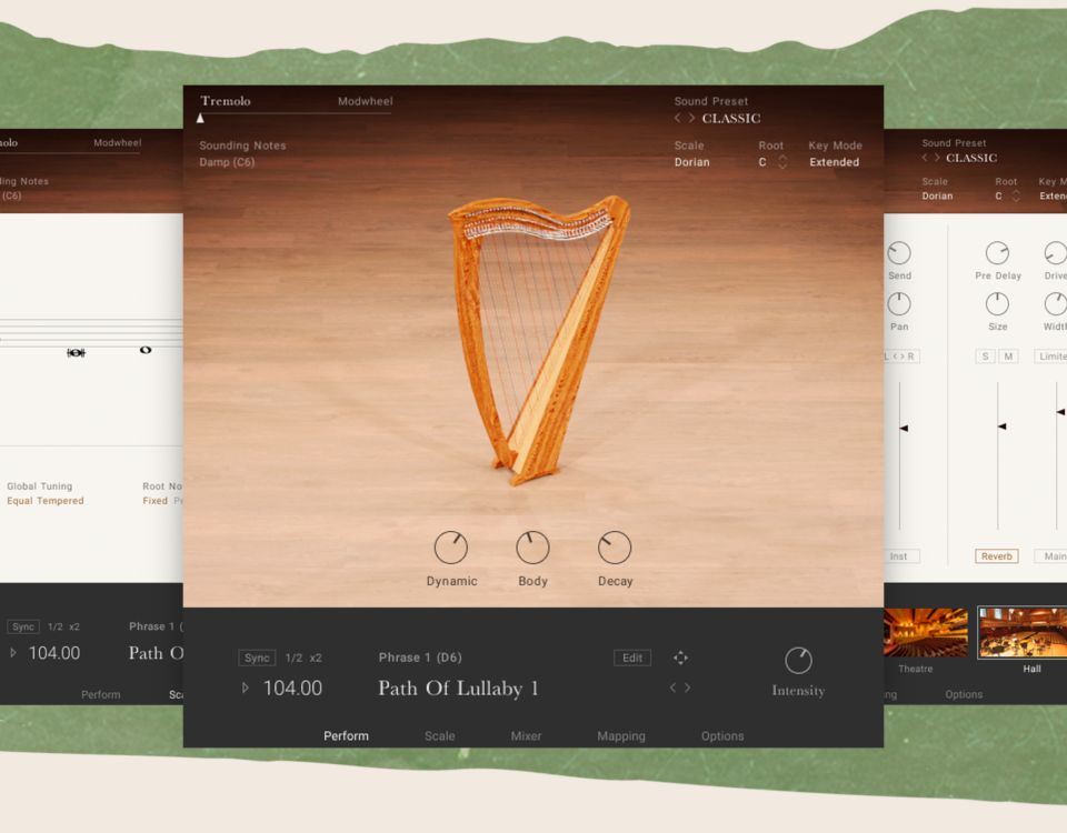 Native Instruments NI Irish Harp for Kontakt 7 for FREE